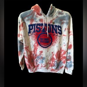 Detroit Pistons Tie-Dye Hoodie size XS